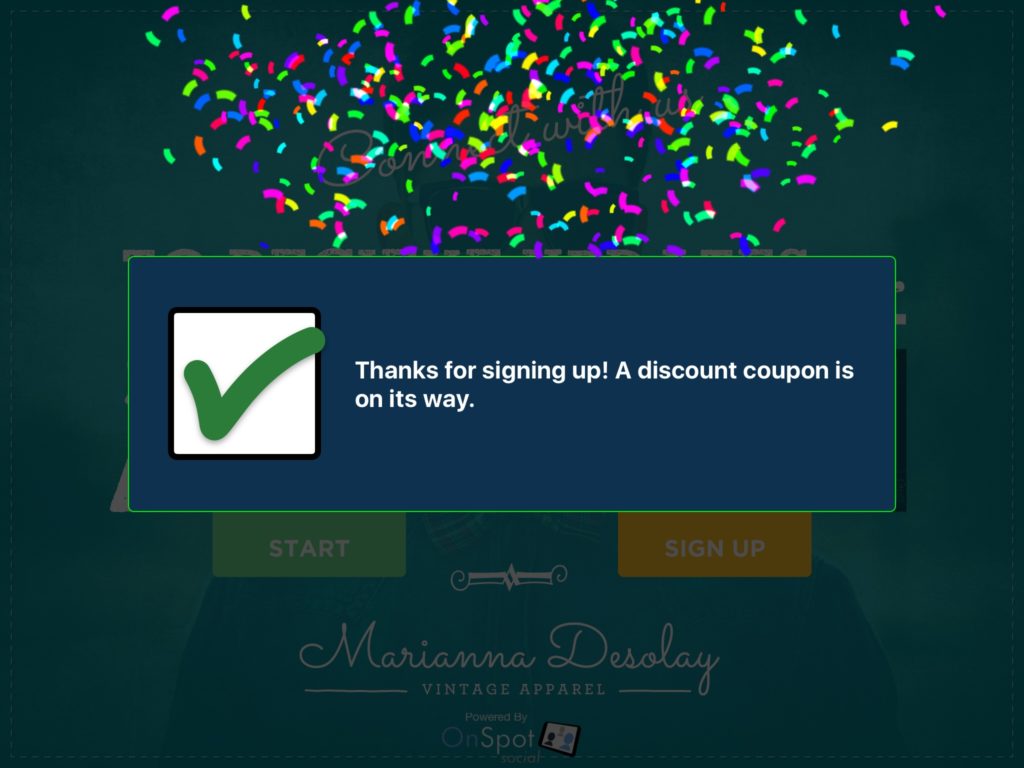 ipad marketing thank you text