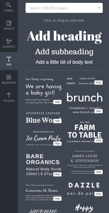 edit text canva