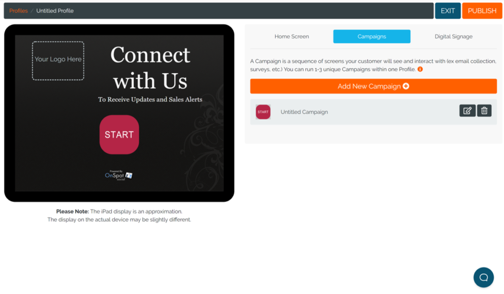 Marketing Campaign Builder OnSpot Social